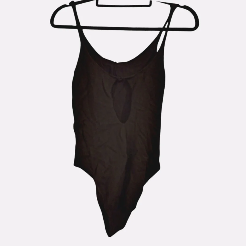Ksubi black V front knit bodysuit in Size S - Picture 2 of 7